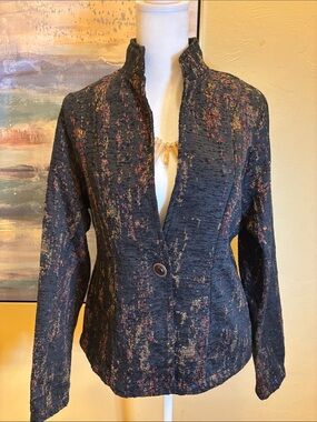 KHANGURA Textured Blazer Jacket